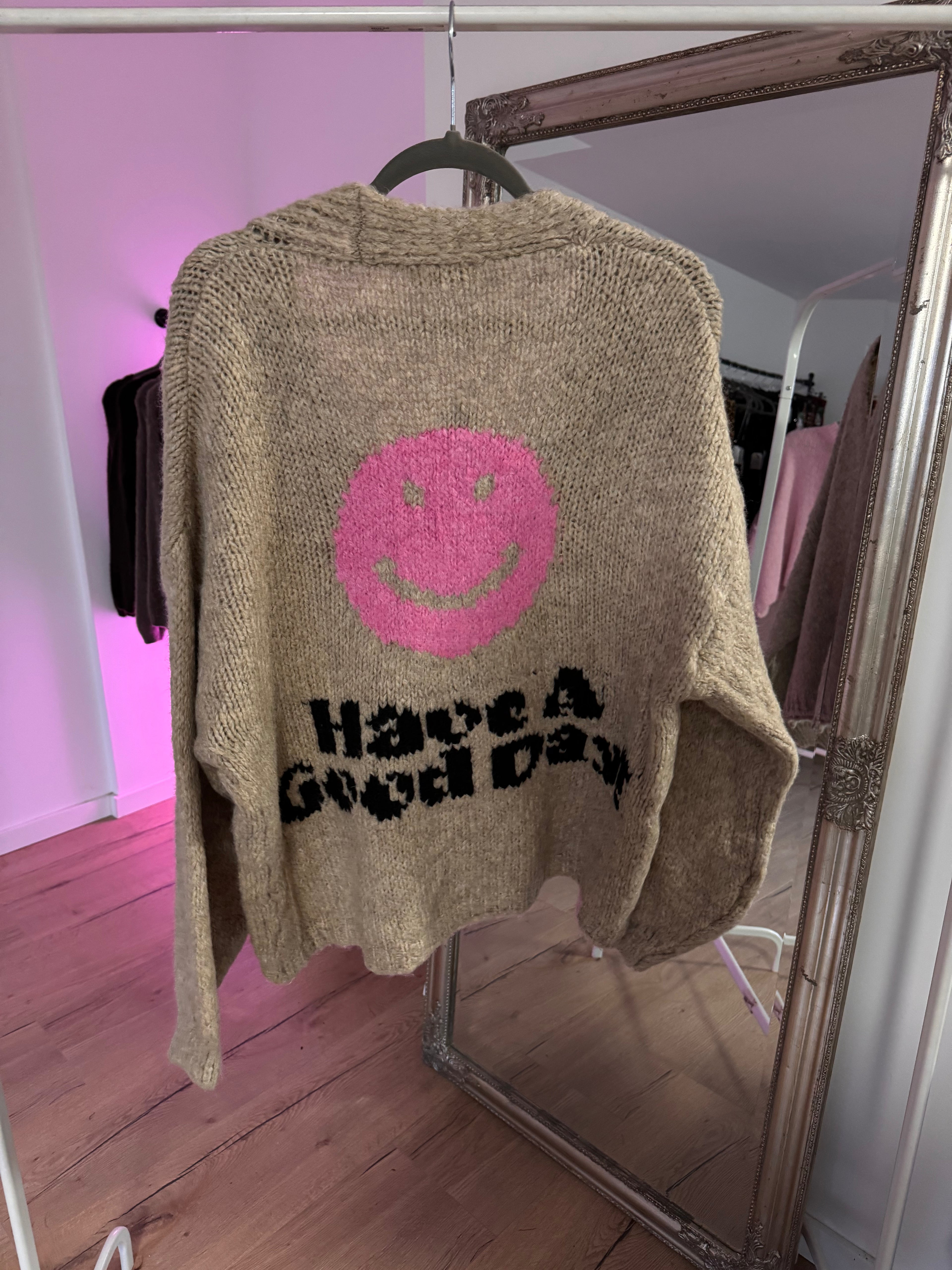 Cardigan Have a good day