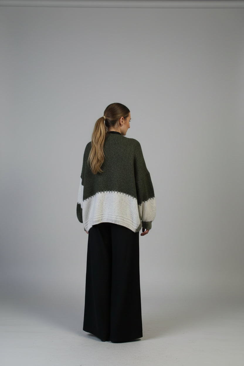 A.M.N Color Splash Cardigan